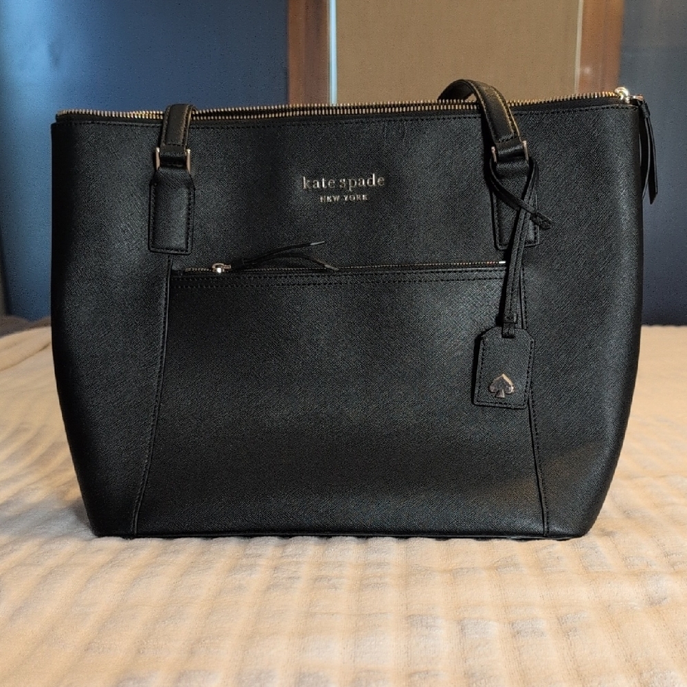 Kate Spade Black Structured Tote Professional